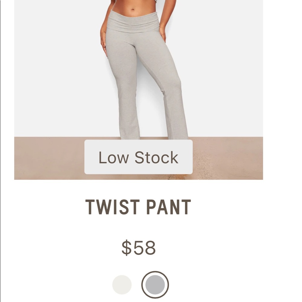 SKIMS TWIST PANT IN GREY